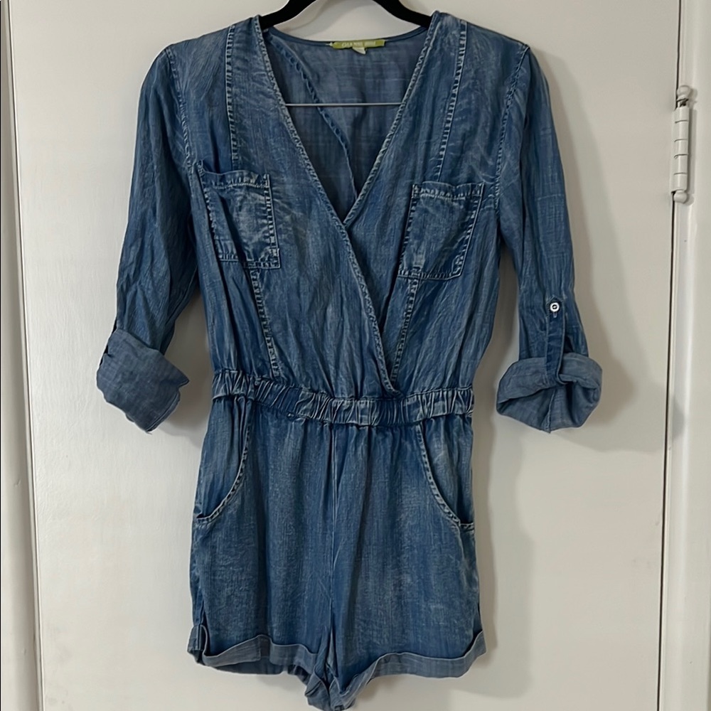 Gianni Bini Blue Denim Jumpsuit
